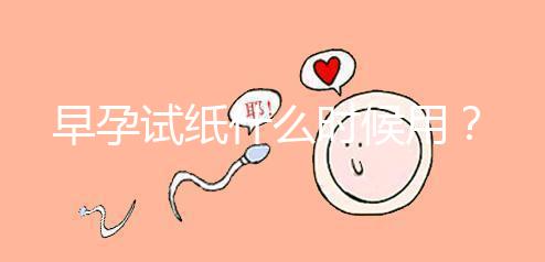 早孕試紙什么時候用？