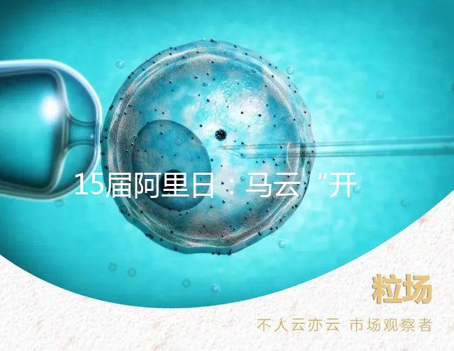 15屆阿里日：馬云“開(kāi)車(chē)”稱(chēng)工作要996精神生活上要669